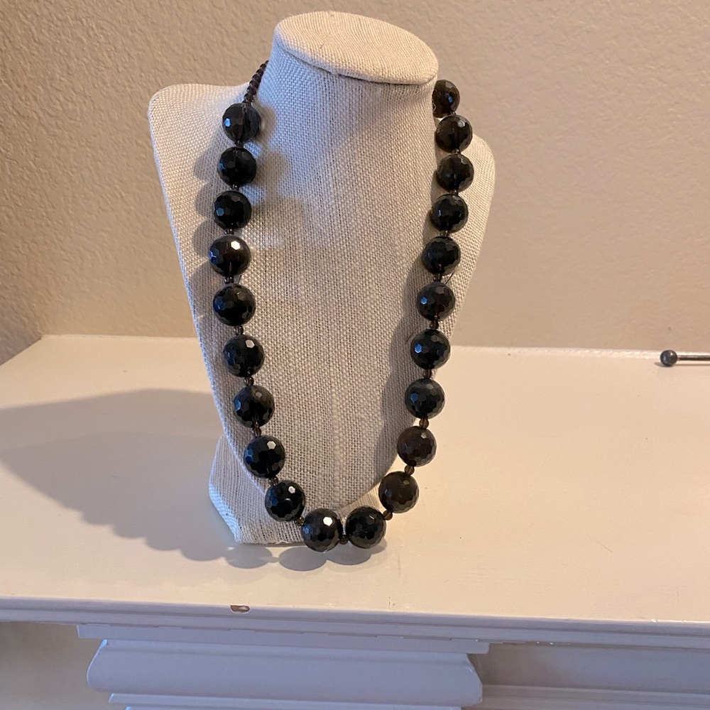 Smokey quartz necklace - 21.75 inches